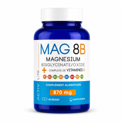 Activlife Mag 8B Magnésium 60 comprimés, Vue principale