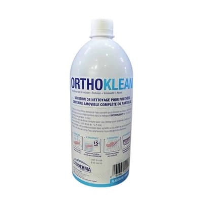 Orthoklean Solution De Nettoyage Pour Prothèse Dentaire 1000ml, Vue principale