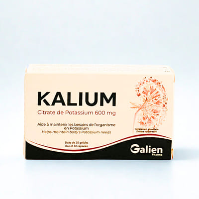 Galien Pharma K+ Citrate de Potassium 30 Gélules, Vue principale