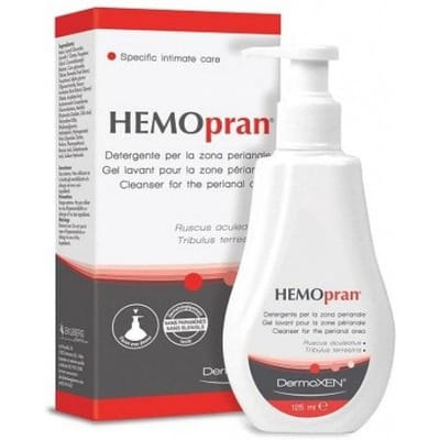 DERMOXEN HEMOPRAN GEL LAVANT POUR LA ZONE PERANALE 100ML, Vue principale