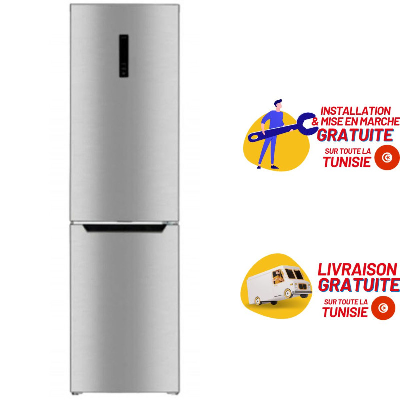 Réfrigérateur combiné Nofrost SABA 381L - Silver (FN2-47S)