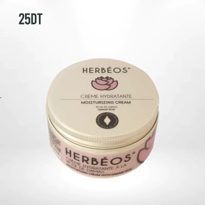 HERBÉOS Crème Hydratante Corps & Mains & Pieds À La Rose De Damas 100 ml, Vue principale