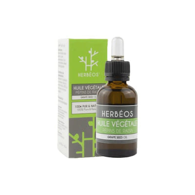 HERBEOS HUILE VEGETALE PEPINS DE RAISIN 30ML, Vue principale