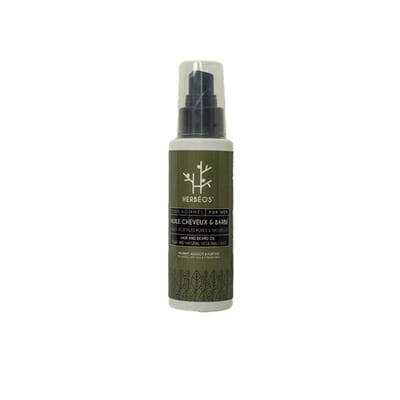 HERBÉOS Huile Pour Cheveux & Barbe (2 en 1) 100 ml, Vue principale