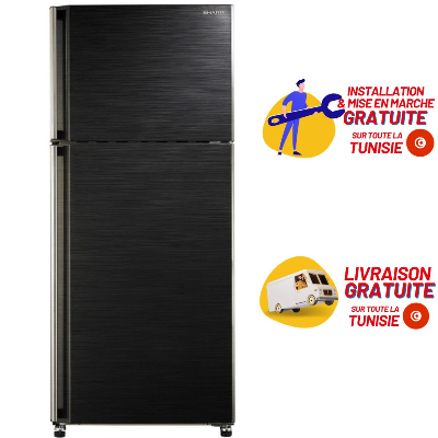 Réfrigérateur 2 Portes Sharp SJ-48C-Bk 384L NoFrost / Noir
