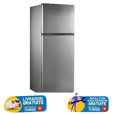 Réfrigérateur Brandt Nofrost 420L Inox (BD4410NX)