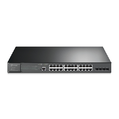 TP-Link TL-SG3428MP commutateur réseau Géré L2/L3 Gigabit Ethernet (10/100/1000) Connexion Ethernet, supportant l'alimentation via ce port (PoE) 1U Noir (TL-SG3428MP)