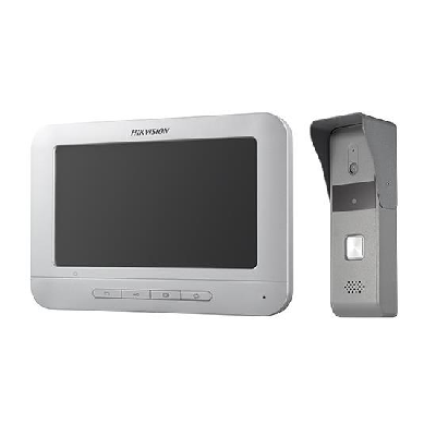 Hikvision Digital Technology DS-KIS203 système vidéophone 17,8 cm (7") Gris, Blanc