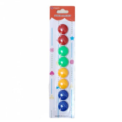 8 Aimants Smile Pour Tableau 20 mm - Jaune, Vue principale