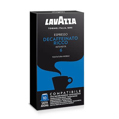 Lavazza Decaffeinato Ricco Capsule de café Café fortement torréfié 10 pièce(s)