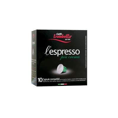 Caffè Trombetta l'espresso Più Crema Capsule de café 10 pièce(s), Vue principale