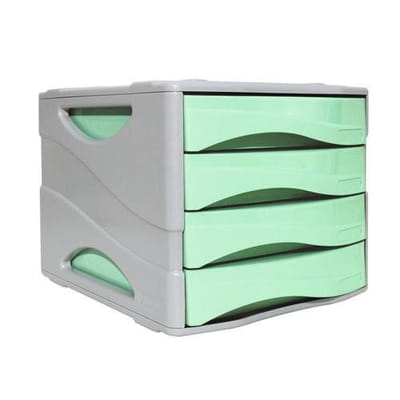ARDA 15P4PPASV module de classement de bureau Plastique Vert, Gris, Vue principale