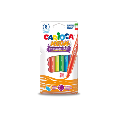 Carioca Neon stylo-feutre Fin/moyen Multicolore 8 pièce(s)