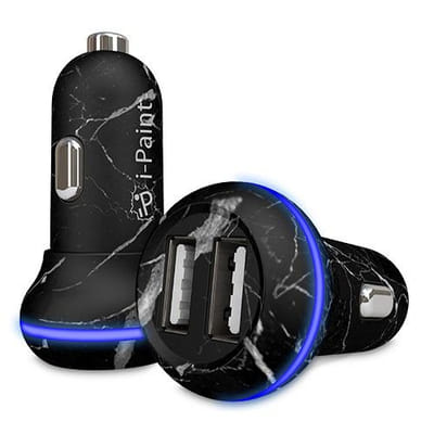 i-Paint 311001 chargeur d'appareils mobiles Universel Noir, Blanc Allume-cigare Auto, Vue principale