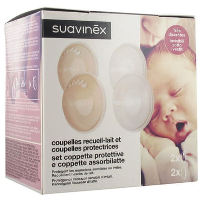 Suavinex Coupelles Recueil-Lait et Coupelles Protectrices 6 Pièces, Vue principale