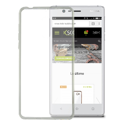 Ksix B2992FTP00 coque de protection pour téléphones portables 12,7 cm (5") Housse Transparent