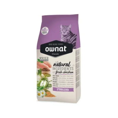 Croquettes OWNAT ULTRA STERILISED Pour Chat 1.5Kg, Vue principale