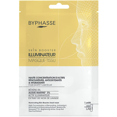 BYPHASSE MASQUE TISSU SKIN BOOSTER ILLUMINATEUR 18ML, Vue principale