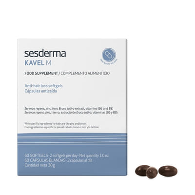SESDERMA KAVEL M Cheveux et Ongles 60 Capsules, Vue principale