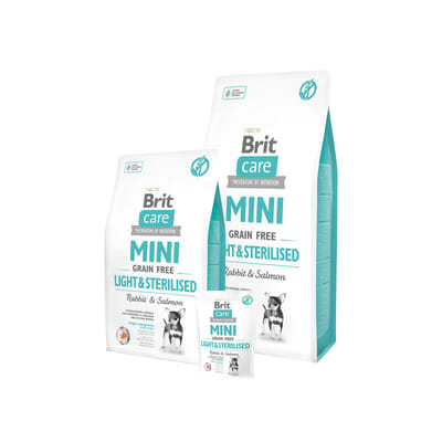 Brit Care Mini Light & Sterilised 2 kg Lapin, Saumon, Vue principale