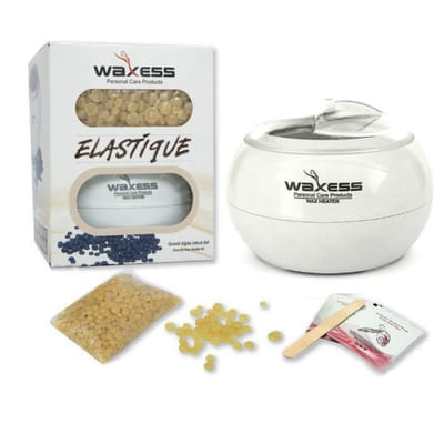 WAXESS KIT CHAUFFE CIRE ELASTIQUE 100ML, Vue principale