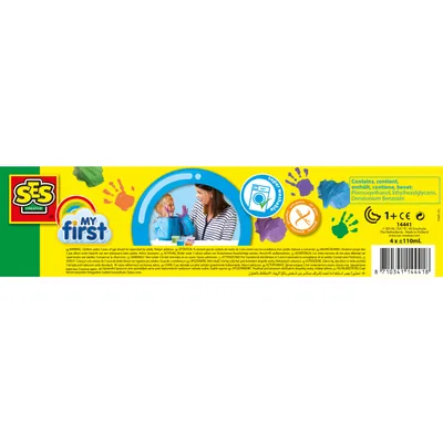 SES Creative Mon Premier Kit Peinture Au Doigt – Activité Sûre & Amusante Dès 1 An !