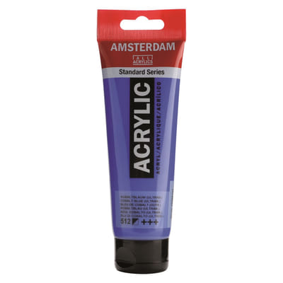 Talens peinture acrylique Amsterdam bleu cobalt (outremer), Vue principale