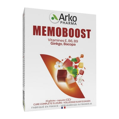 ARKOPHARMA Memoboost Memoire Concentration 30 Gelules, Vue principale