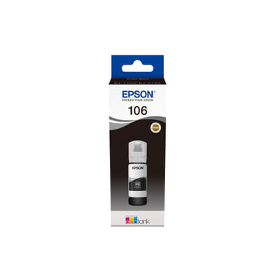 Epson 106 EcoTank Photo Black ink bottle, Vue principale