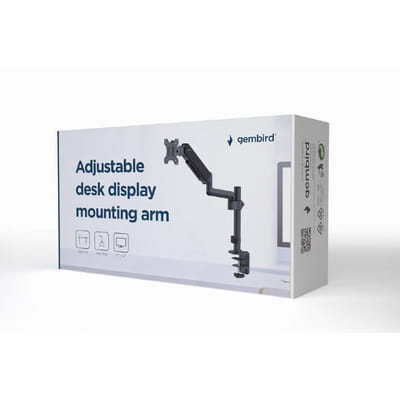 Gembird MA-DA1P-01 support d'écran plat pour bureau 81,3 cm (32") Noir, Vue principale