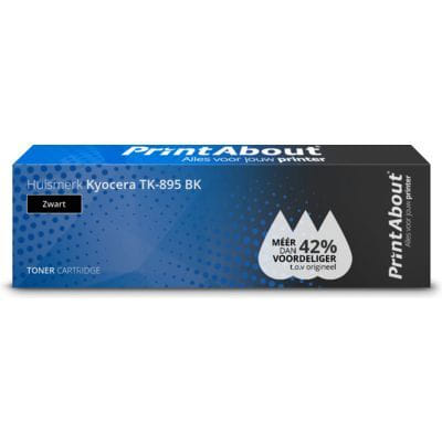 PrintAbout TK-895 BK Cartouche de toner Compatible Noir, Vue principale