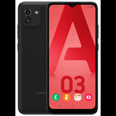 Samsung Galaxy A03 4Go 64Go Noir, Vue principale