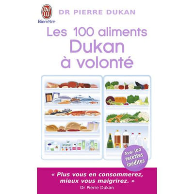 ISBN Les 100 aliments Dukan à volonté, Pierre Dukan, Vue principale