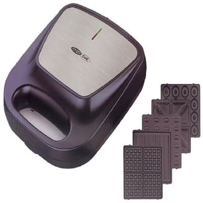 Appareil à Panini 5EN1 ENZO ZM-256 1400W - Chrome, Vue principale
