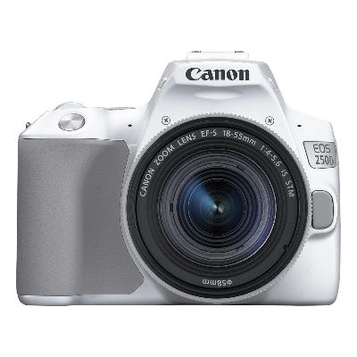 Appareil photo Reflex Canon EOS 250D 4K Wifi + EF 18-55mm IS STM - Blanc (PHO-EOS-250D-BL)