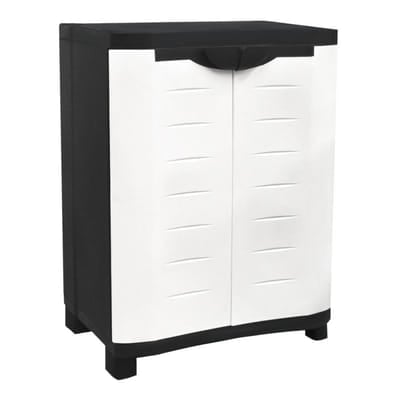 Armoire Texas PM Noir Porte Blanc, Vue principale
