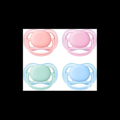 Avent 2 Sucettes rose fille 6-18m, Vue principale