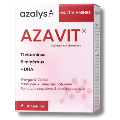 AZALYS - AZAVIT MULTIVITAMINES 30 GELULES, Vue principale