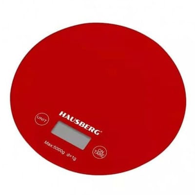 Balance De Cuisine Hausberg HB-6010RS 5kg Rouge, Vue principale