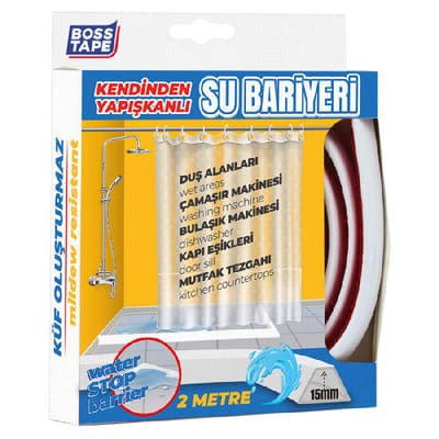 Bandes De Blocage d'eau BOSS TAPE Auto-adhésives de Douche 2 mètres - Blanc, Vue principale