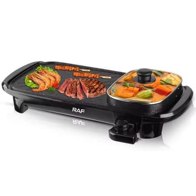 Barbecue Électrique Multifonction RAF R-5303 1500 W - Noir, Vue principale