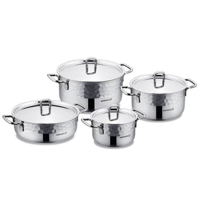 Batterie de Cuisine Korkmaz Erna A1963 8 Pièces Inox, Vue principale