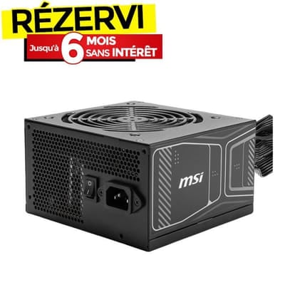 Bloc D'Alimentation Gamer MSI MAG A850GN PCIE5, Vue principale