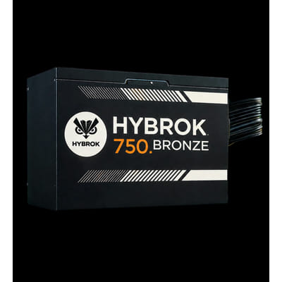 Boîte d'alimentation HYBROK PSU750WB / 750 Watts / ATX / 80 PLUS BRONZE, Vue principale