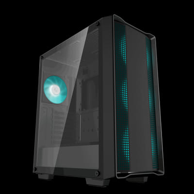 Boitier DeepCool CC560 V2 ATX | 4 ventilateurs LED | Noir, Vue principale