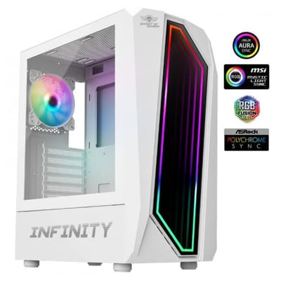 Boîtier PC Gamer SPIRIT OF GAMER Infinity Artic ARGB - Blanc, Vue principale