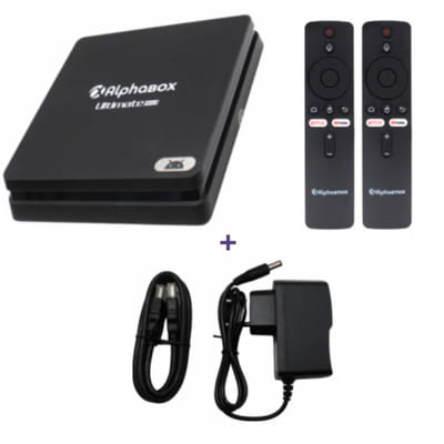 Box Tv Android AlphaBox Ultimite 2 Go 16 Go – Noir, Vue principale