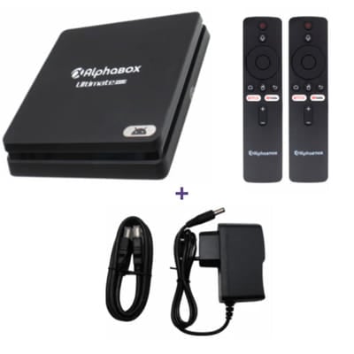 Box Tv Android AlphaBox Ultimite 4 Go 64 Go – Noir, Vue principale