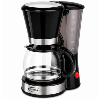 Cafetière Électrique Florence HK-488 650W 0.6 Litres Noir, Vue principale