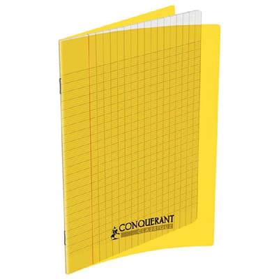 Cahier Piqûre CONQUERANT 96 Pages 90 Gr Seyès 17x22cm - Jaune, Vue principale